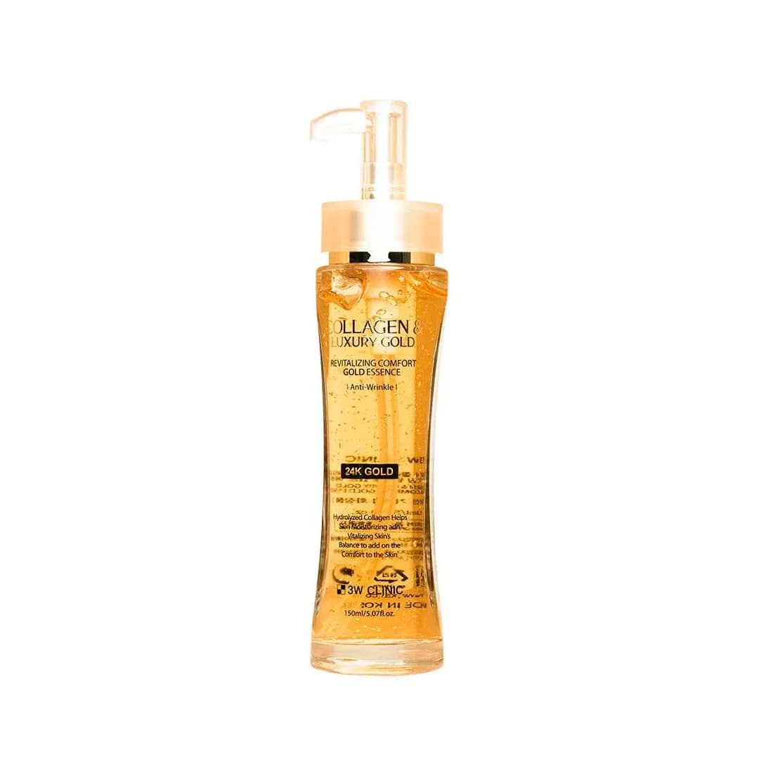 3W Clinic Collagen & Luxury Gold Essence 24k Gold 150ml
