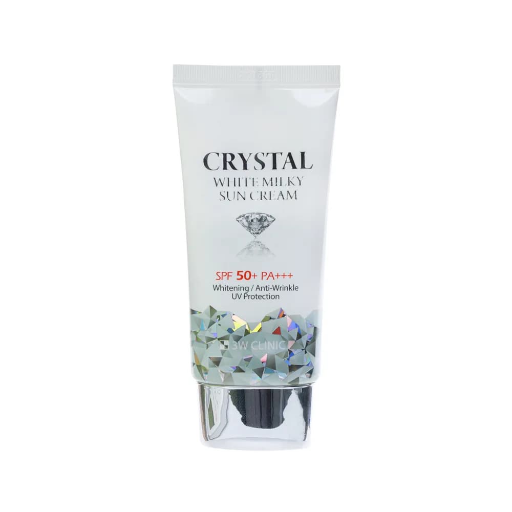 3W Clinic Crystal White Milky Sun Cream SPF 50+ PA+++ (50gm)