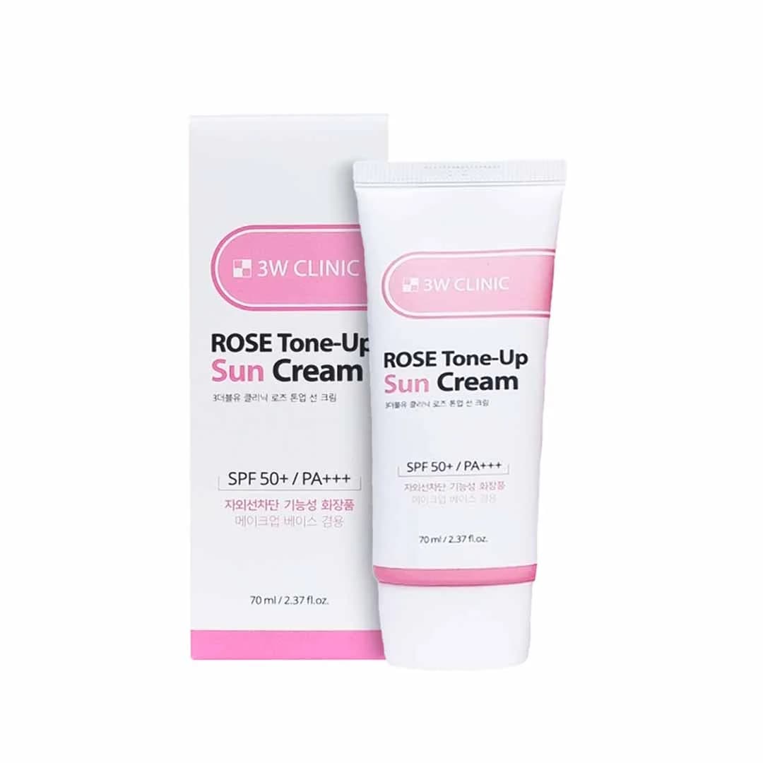 3W Clinic Rose Tone Up Sun Cream SPF 50+ PA+++ 70ml