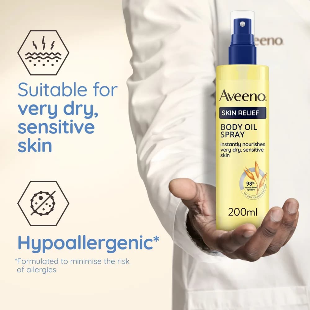 Aveeno Skin Relief Body Oil Spray (200ml)