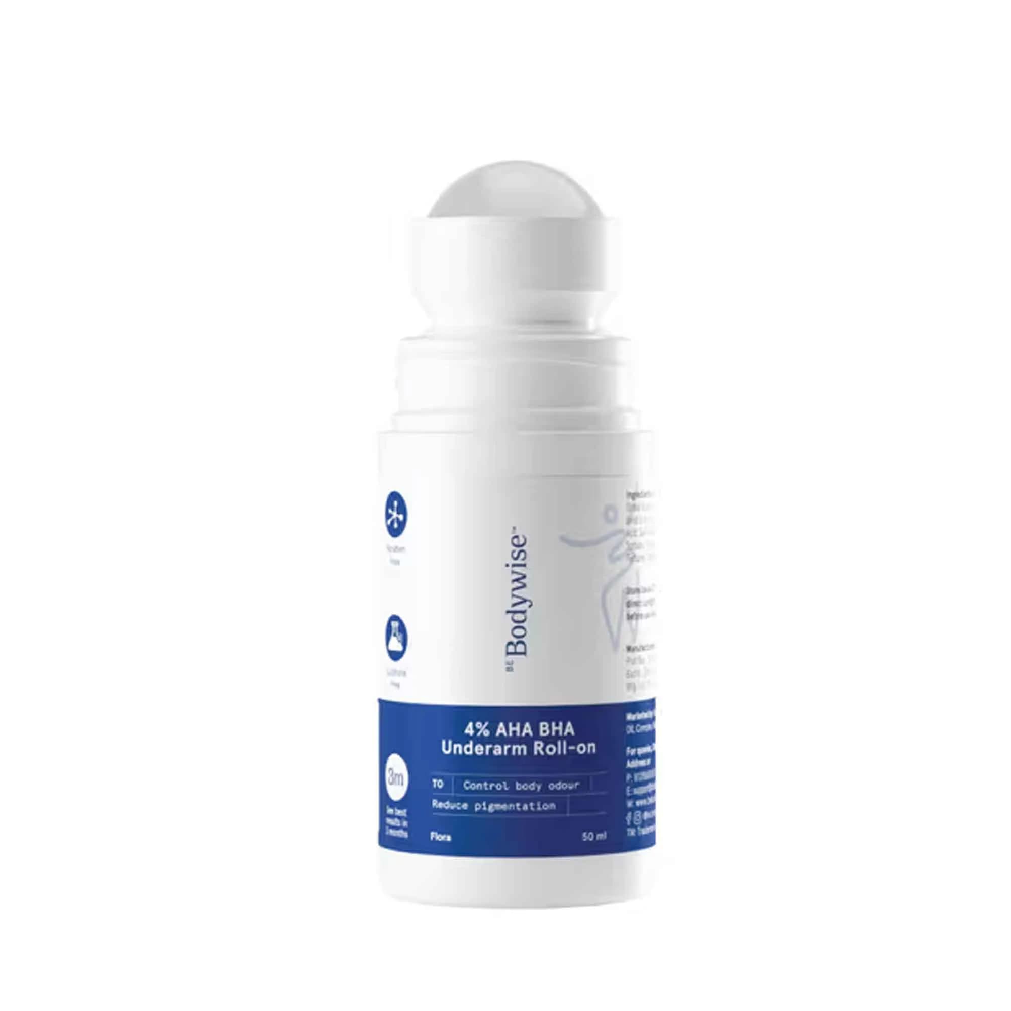 Be Bodywise 4% AHA BHA Underarm Roll On Aqua Fragrance - 50ml