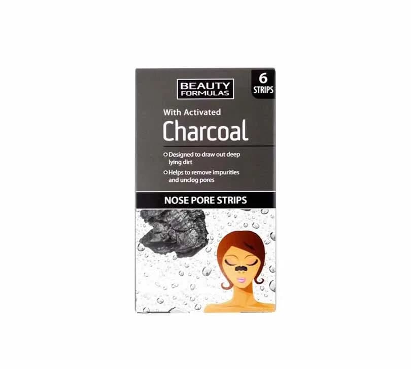Beauty Formulas Activated Charcoal Nose Pore Strips 6 Strips