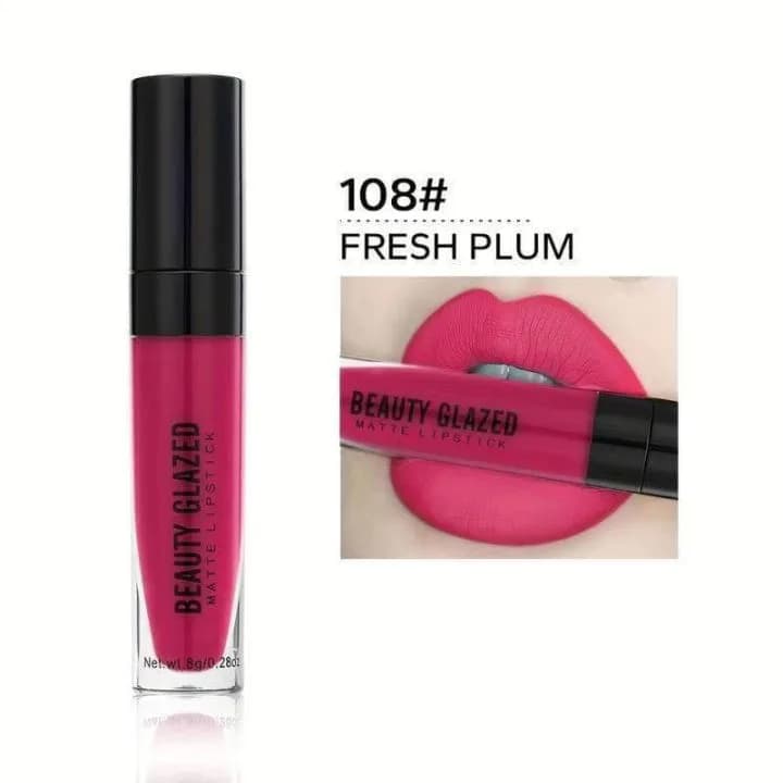 Beauty Glazed Liquid Matte Lipstick 108 Fresh Plum