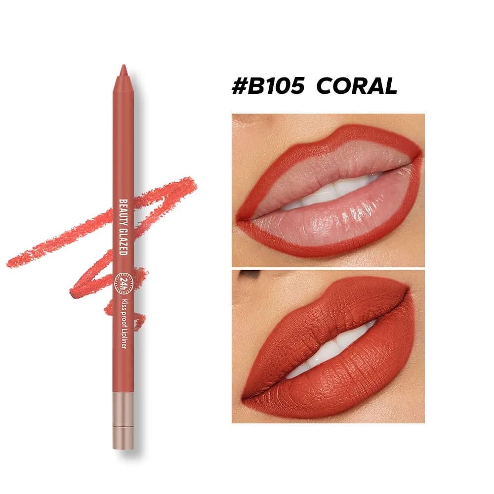 Beauty Glazed Lively Waterproof & Long Lasting Lip Liner - B105 Coral