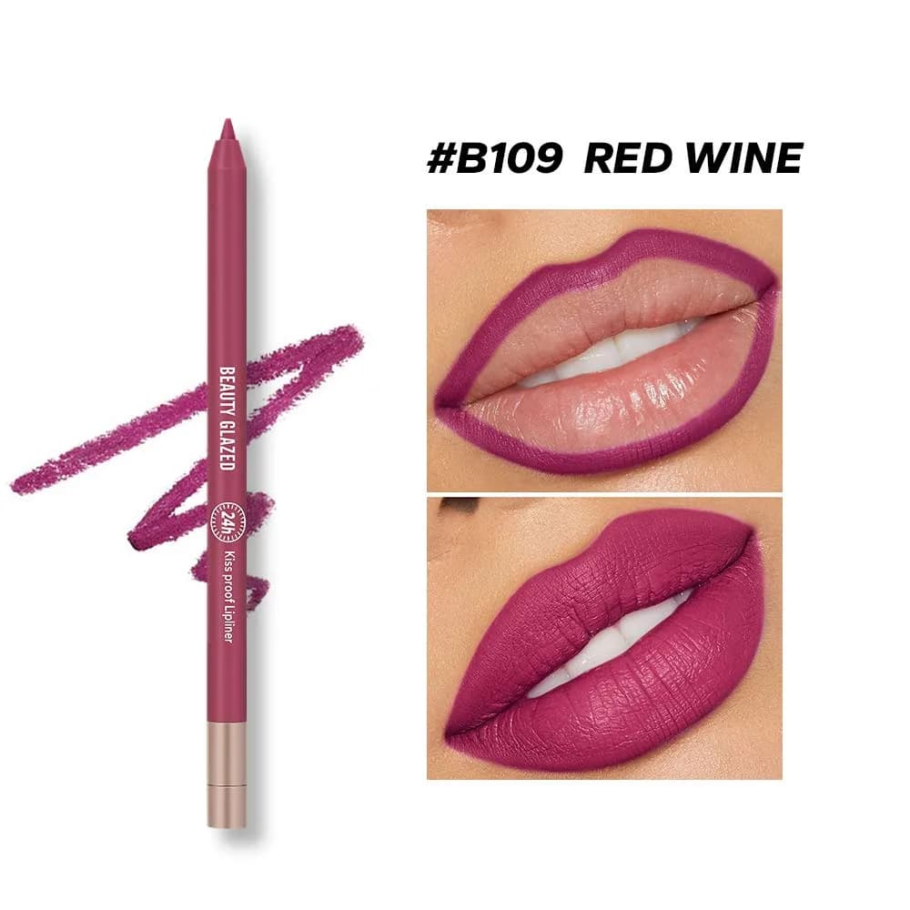 Beauty Glazed Lively Waterproof & Long Lasting Lip Liner - B109 Red Wine