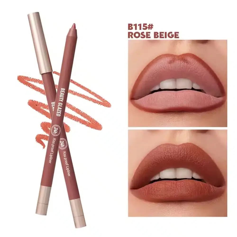 Beauty Glazed Lively Waterproof & Long Lasting Lip Liner - B115 Rose Beige