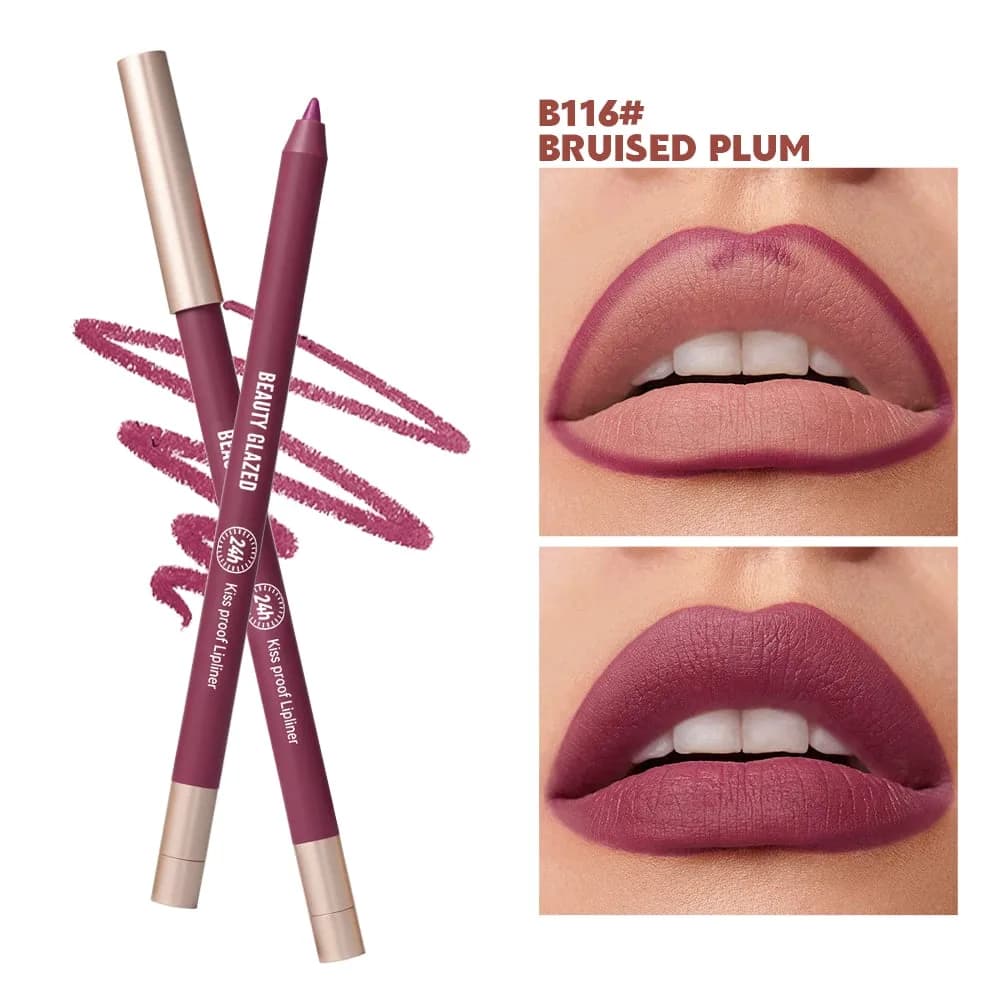Beauty Glazed Lively Waterproof & Long Lasting Lip Liner - B116 Bruised Plum