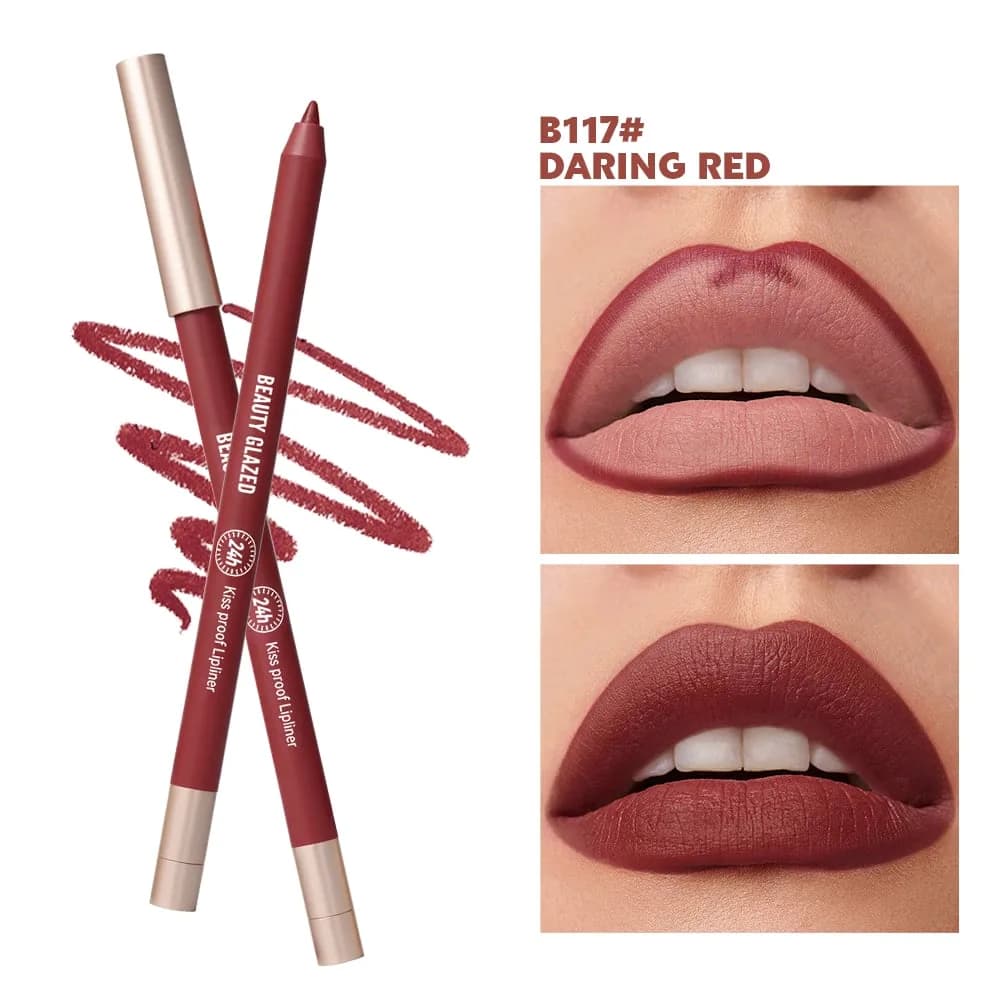 Beauty Glazed Lively Waterproof & Long Lasting Lip Liner - B117 Daring Red