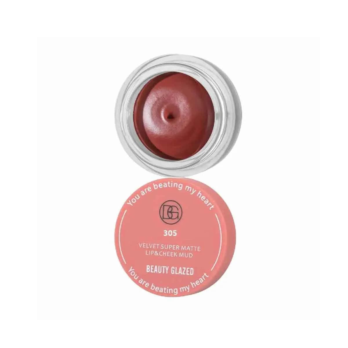 Beauty Glazed Velvet Matte Lip & Cheek Mud #305
