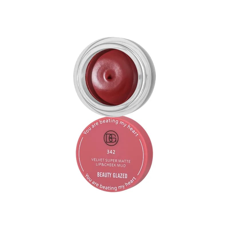 Beauty Glazed Velvet Matte Lip & Cheek Mud #342