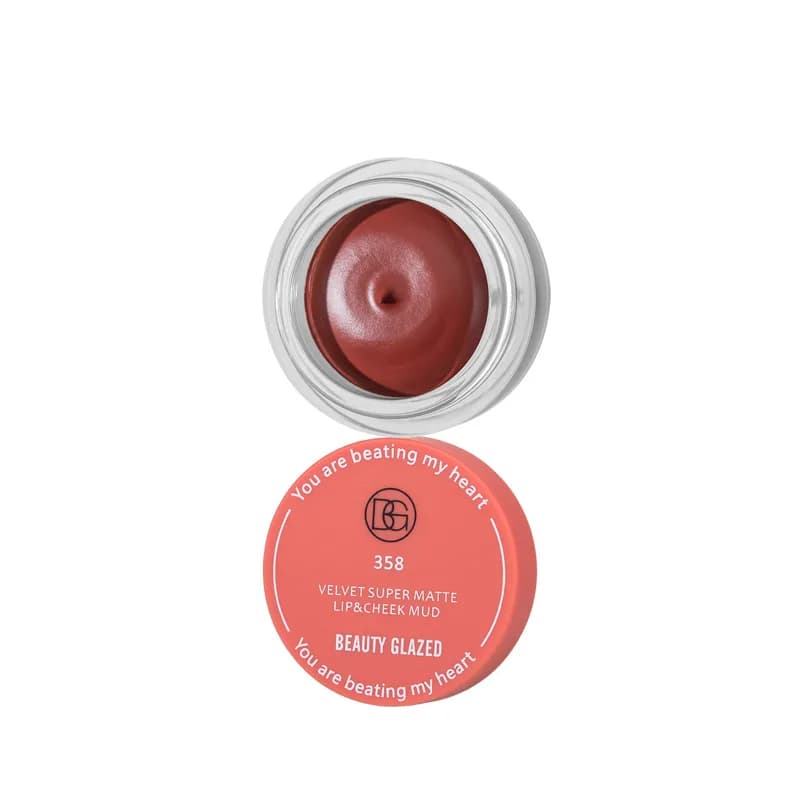 Beauty Glazed Velvet Matte Lip & Cheek Mud #358