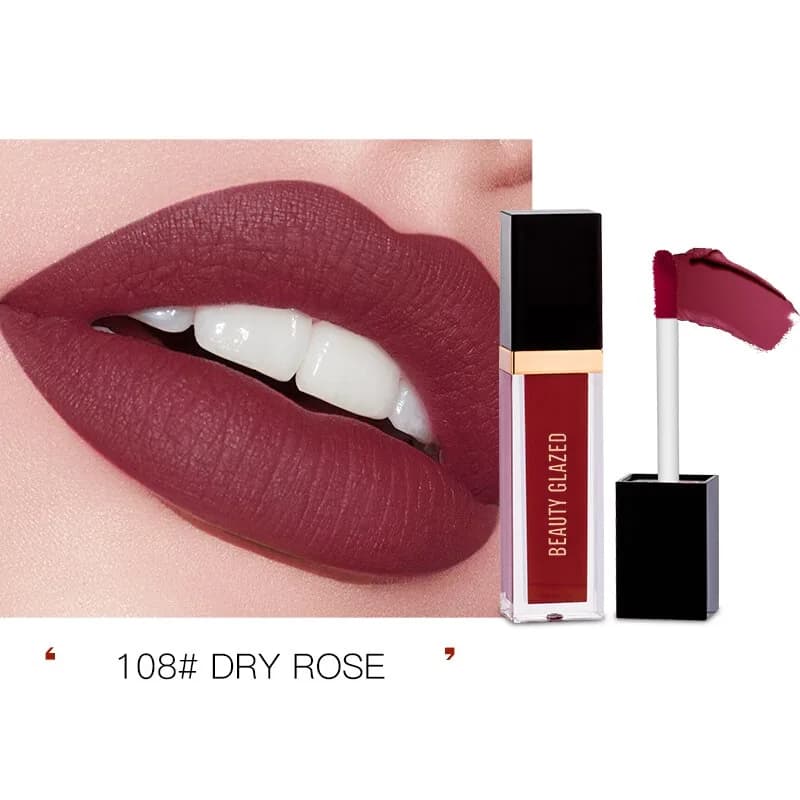 Beauty Glazed Waterproof Liquid Mini Lipstick 108 Dry Rose
