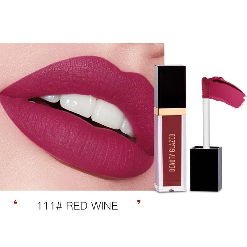 Beauty Glazed Waterproof Liquid Mini Lipstick 111 Red Wine