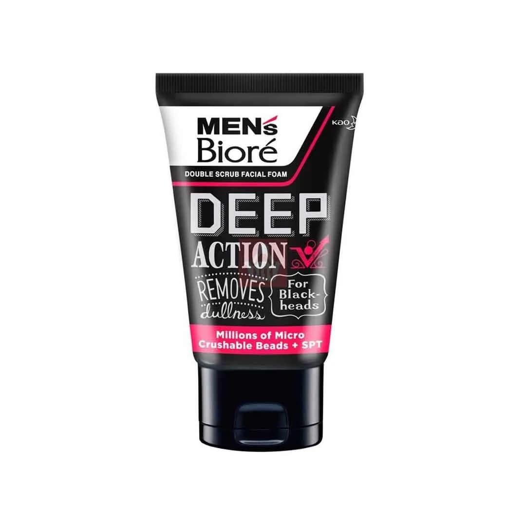 Biore Mens Facial Foam Deep Clean - 100g
