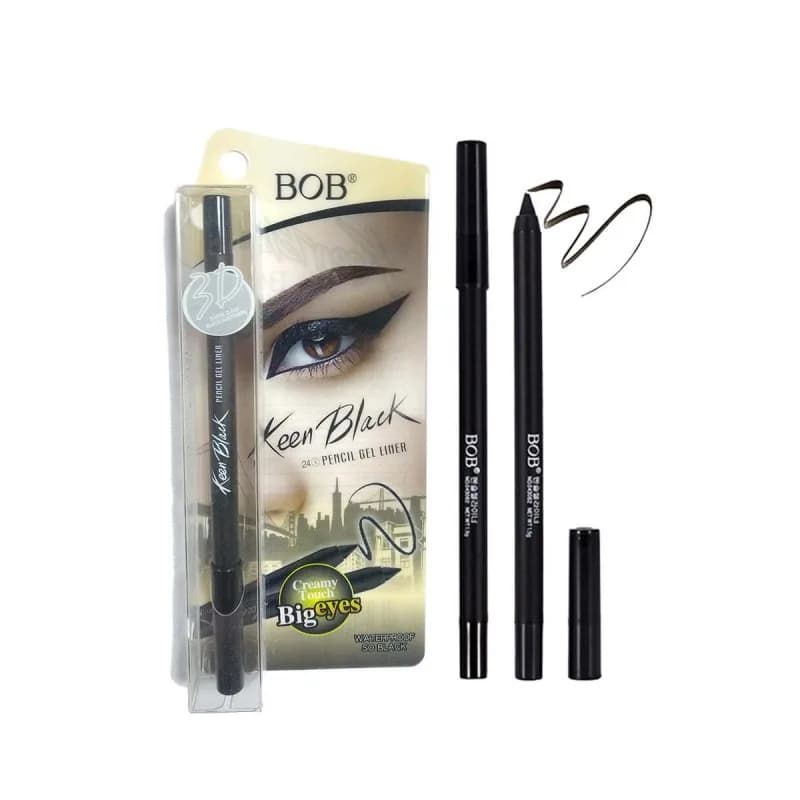 BOB Keen Black Pencil Gel Liner Kajal
