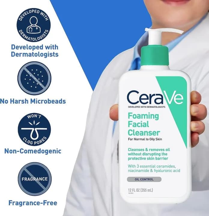 CeraVe Foaming Facial Cleanser (355ml)