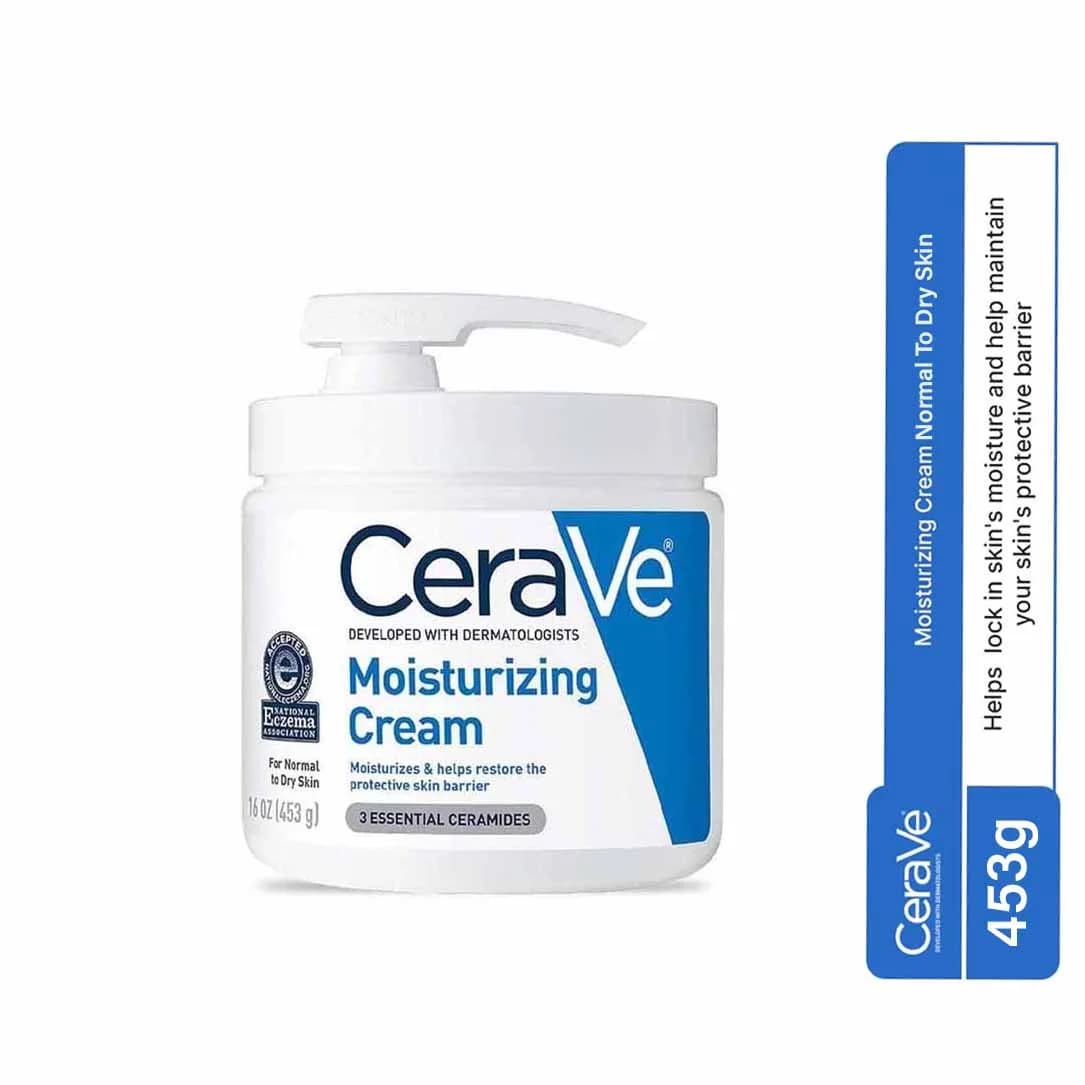 CeraVe Moisturizing Cream For Normal To Dry Skin (453g ) With Pump