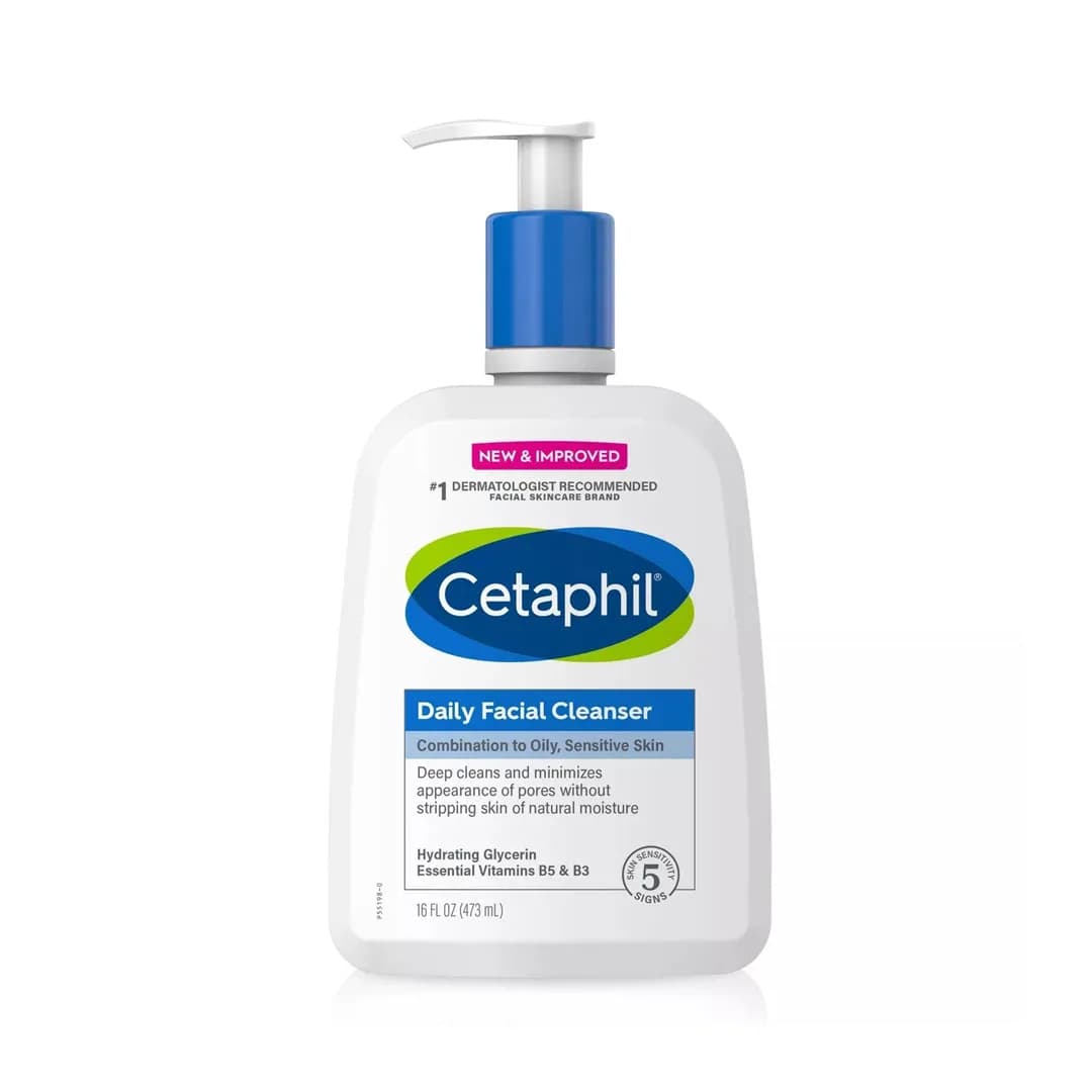 Cetaphil Daily Facial Cleanser For Combination to Oily, Sensitive Skin (473 ml)
