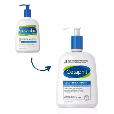 Cetaphil Daily Facial Cleanser For Combination to Oily, Sensitive Skin (473 ml)