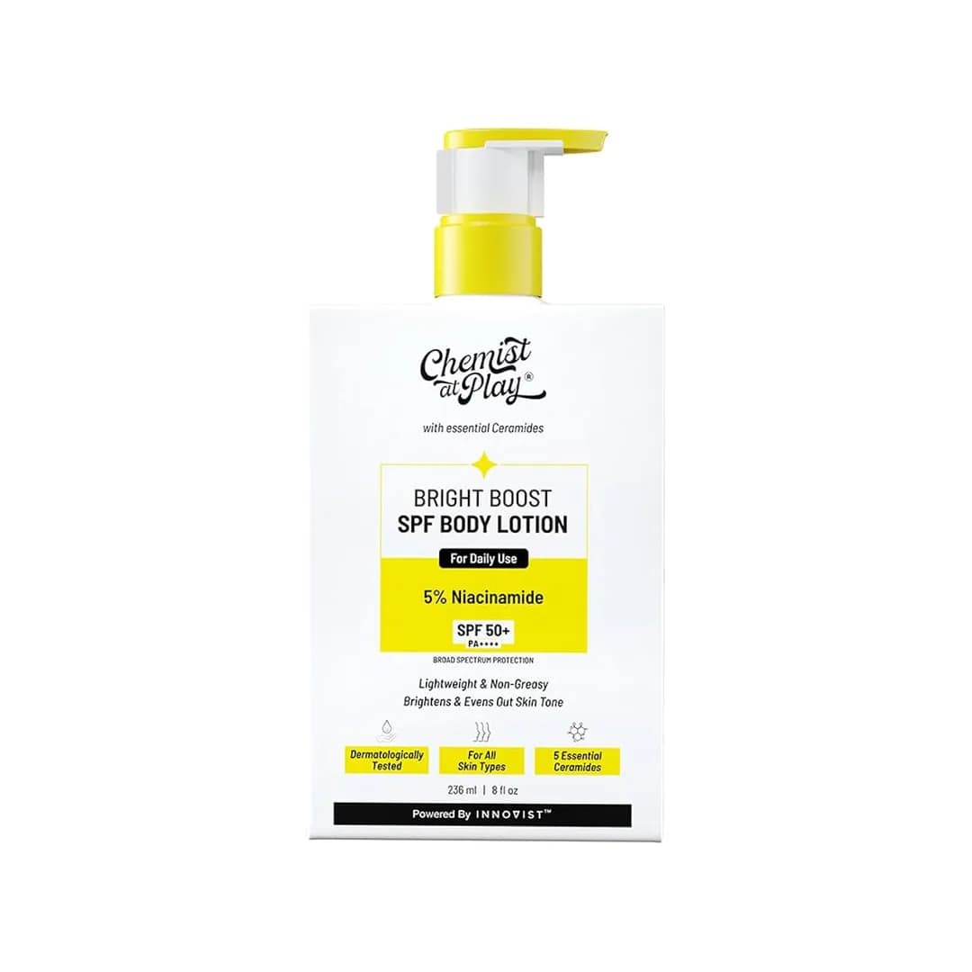 Chemist At Play Bright Boost SPF Body Lotion with Niacinamide & SPF 50+ - 236ml