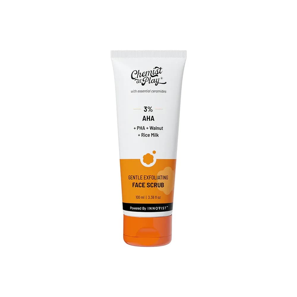 Chemist at play Gentle Exfoliating Face Scrub for Clear & Glowing Skin-100ml
