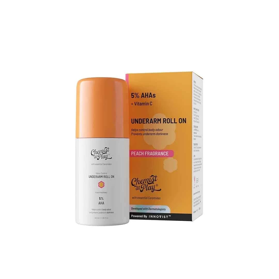 Chemist At Play Underarm Roll On- Peach-40ml