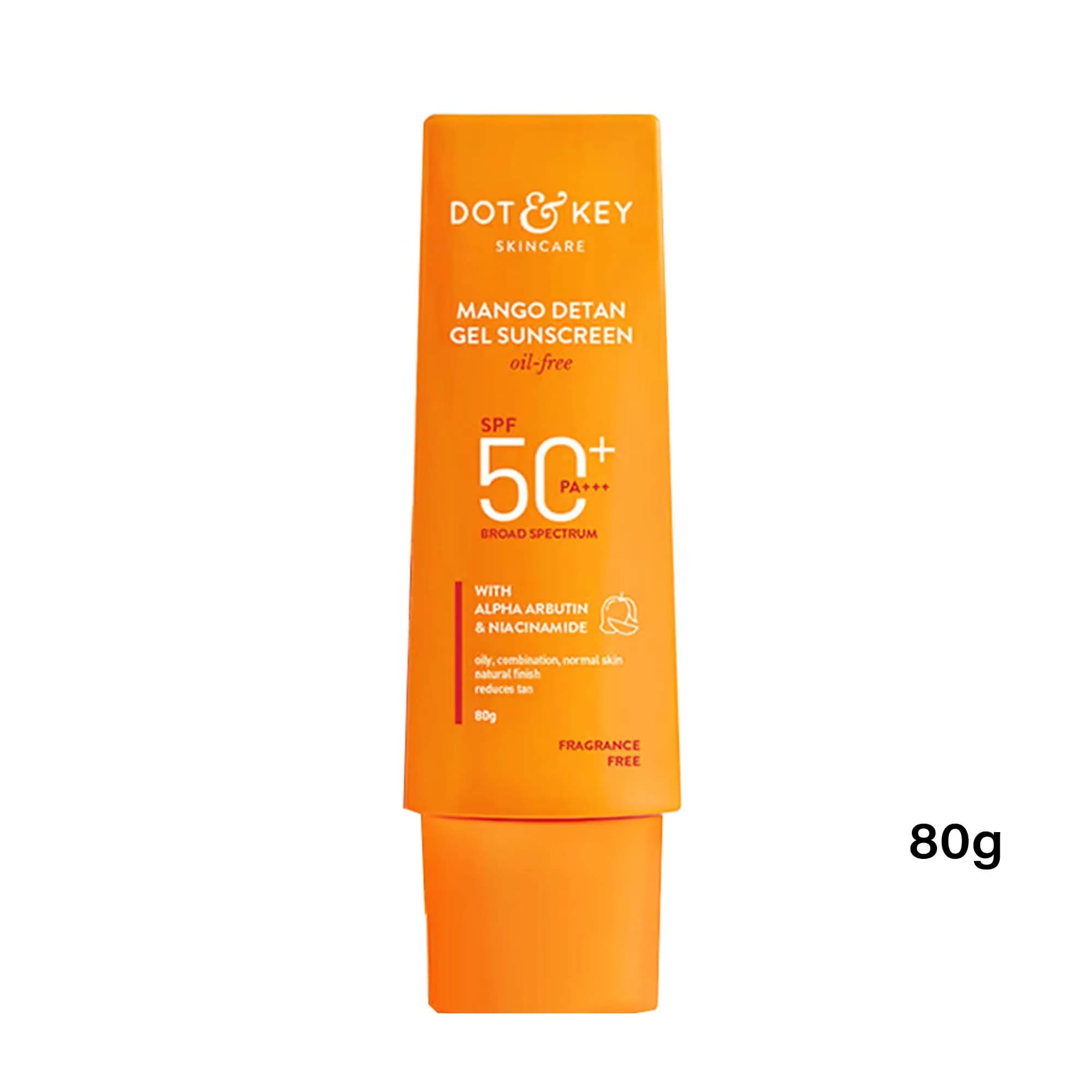 Dot and Key Mango Detan Gel Sunscreen Spf50+ Pa++++ 80g