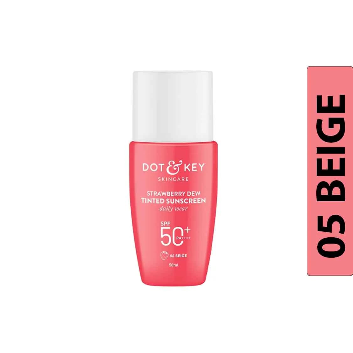 Dot and Key Strawberry Dew Tinted Sunscreen SPF 50+ PA++++ (50ml) 05 Beige