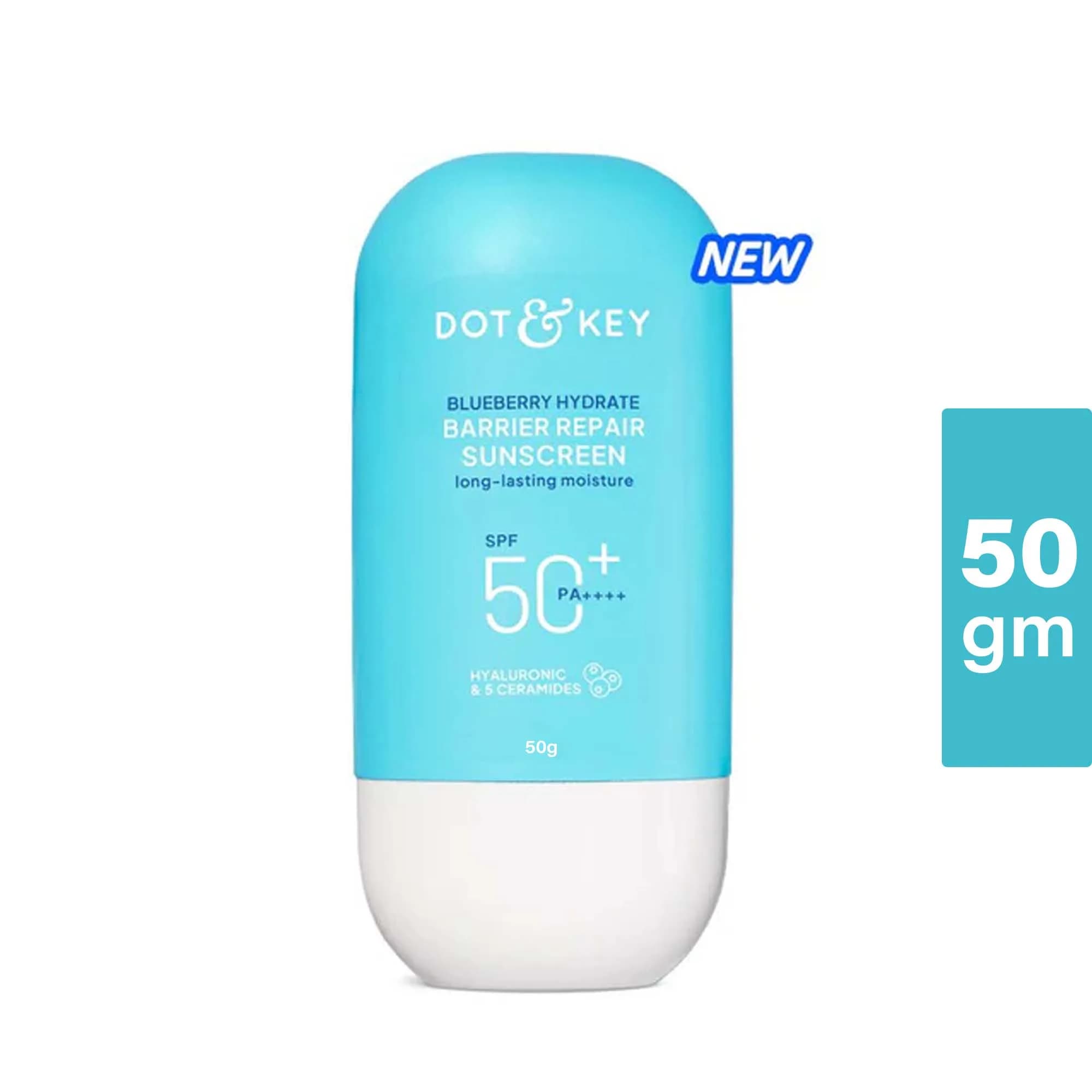 DOT & KEY Blueberry Hydrate Barrier Repair Sunscreen Spf 50+ PA++++ 50g
