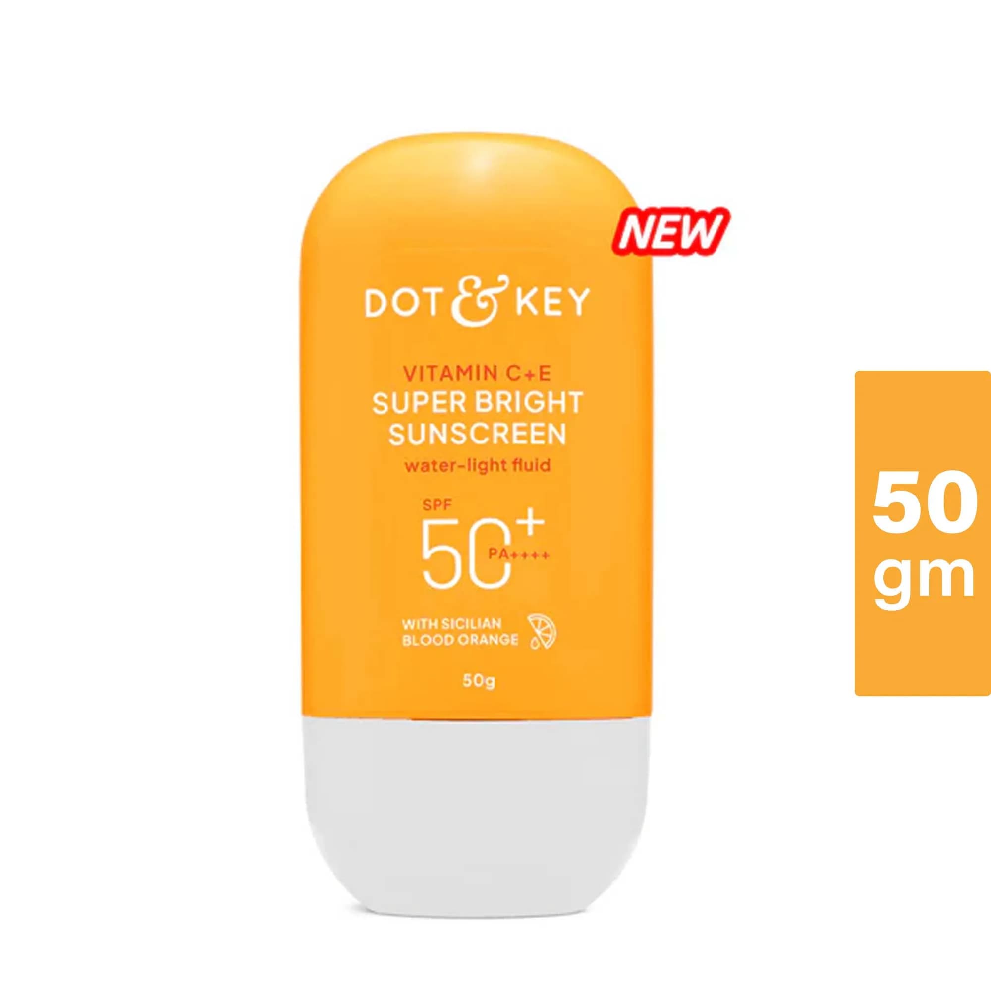 Dot & Key Vitamin C + E Super Bright Sunscreen SPF 50+ PA++++ 50g