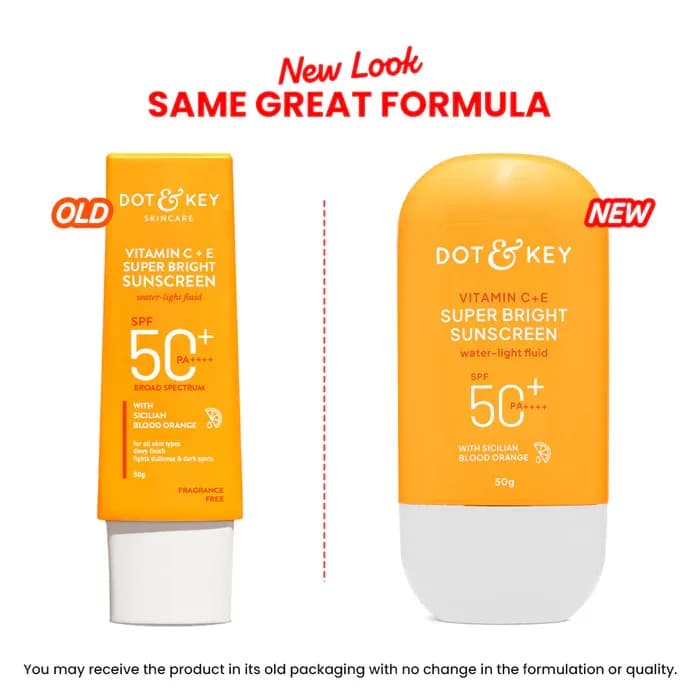 Dot & Key Vitamin C + E Super Bright Sunscreen SPF 50+ PA++++ 50g