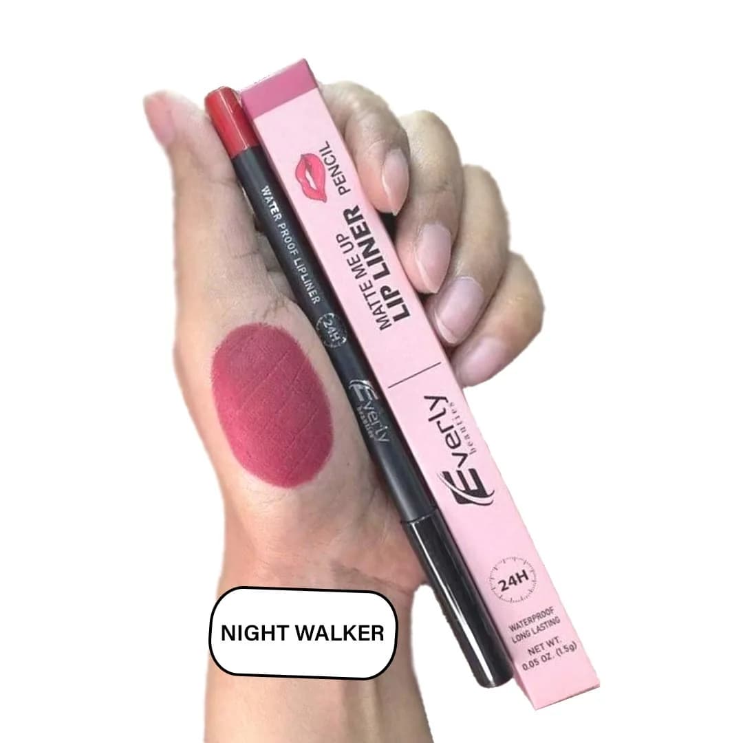 Everly Beauties 24H Waterproof Lip Liner - Night Walke