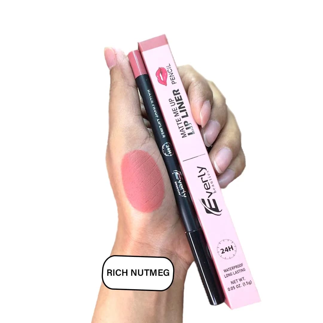 Everly Beauties 24H Waterproof Lip Liner - Rich Nutmeg