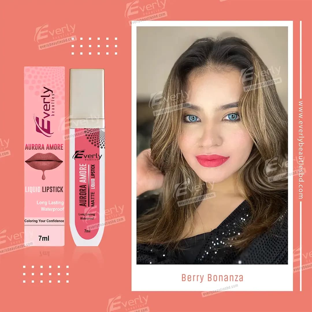 Everly Beauties Aurora Amore Matte Liquid Lipstick (Berry Bonanza)