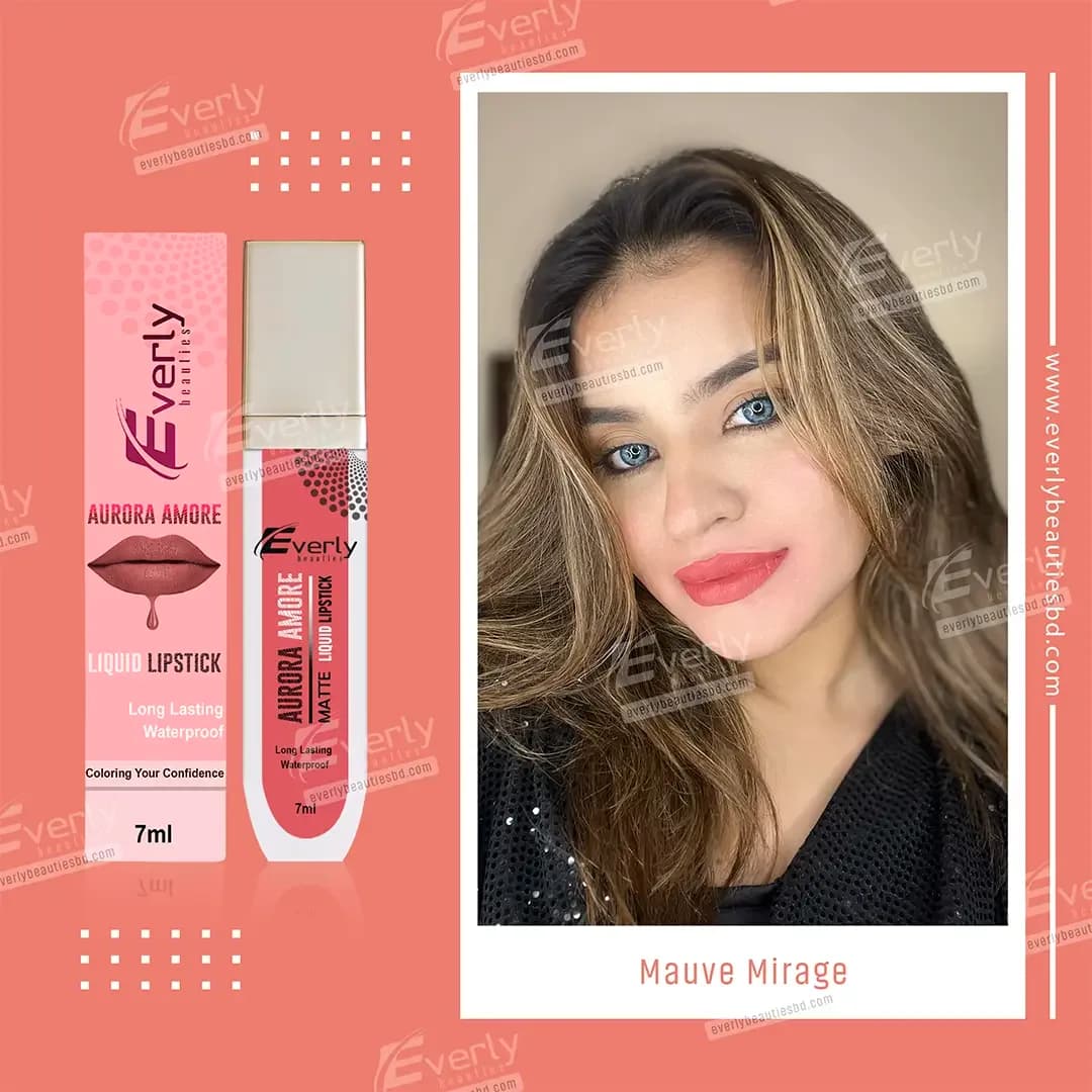 Everly Beauties Aurora Amore Matte Liquid Lipstick-Mauve Mirage