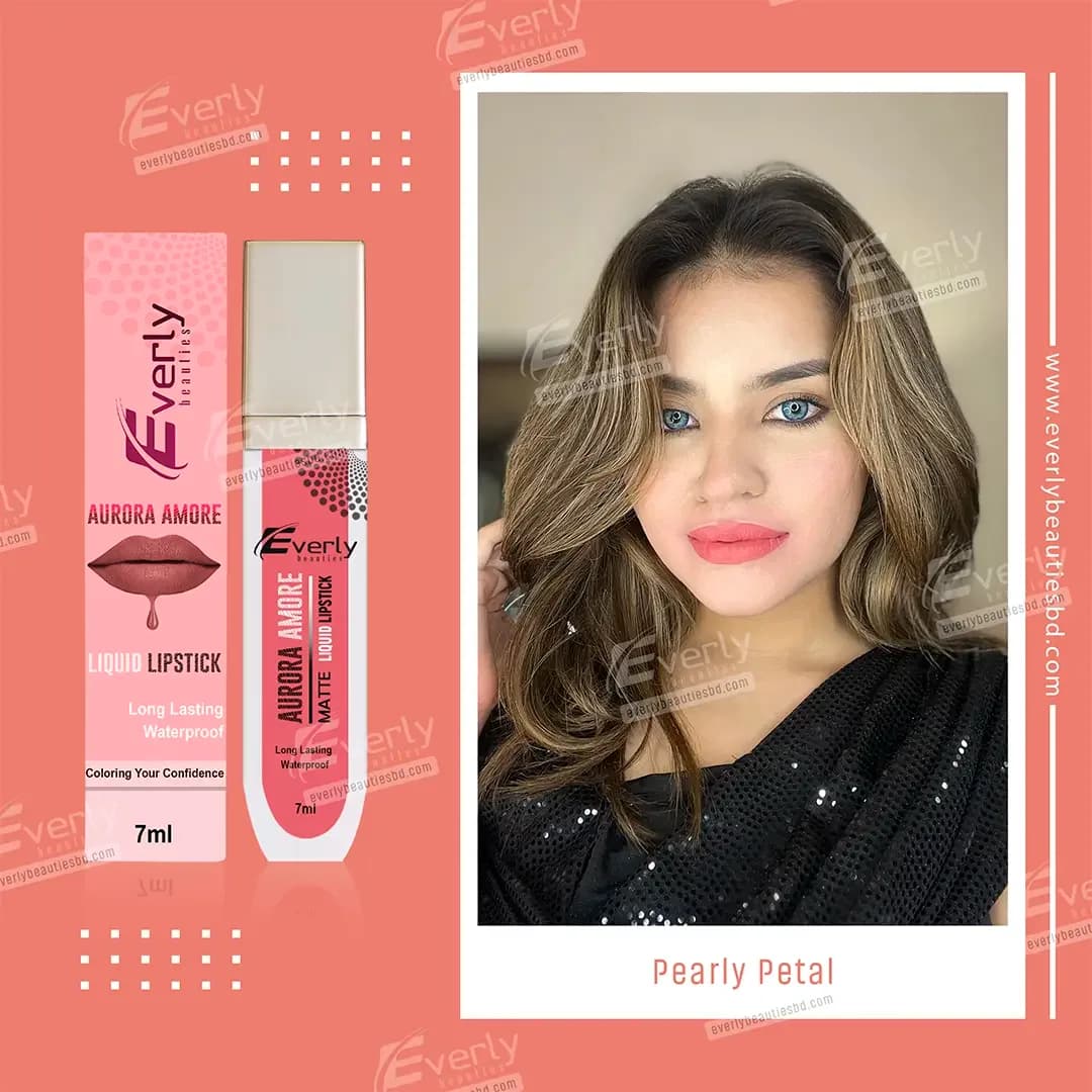 Everly Beauties Aurora Amore Matte Liquid Lipstick - Pearly Petal