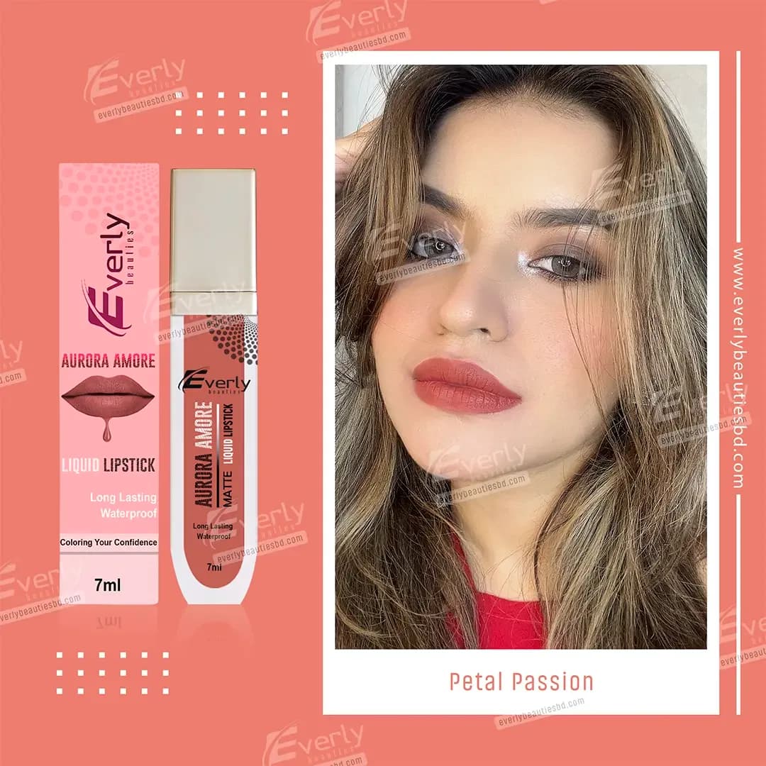Everly Beauties Aurora Amore Matte Liquid Lipstick - Petal Passion