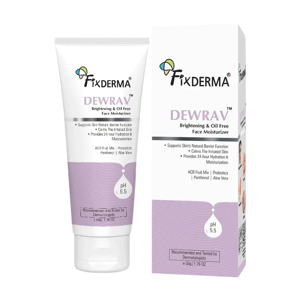 Fixderma Dewrav Brightening Oil-Free Face Moisturizer -50g