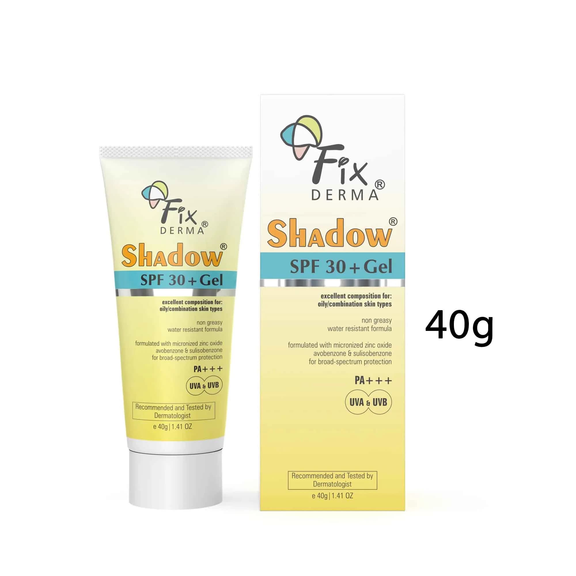 Fixderma Shadow Sunscreen SPF 30+ Gel – 40g