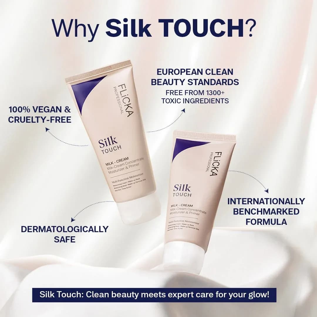 Flicka silk touch 3-in-1 primer moisturizer with spf 60g