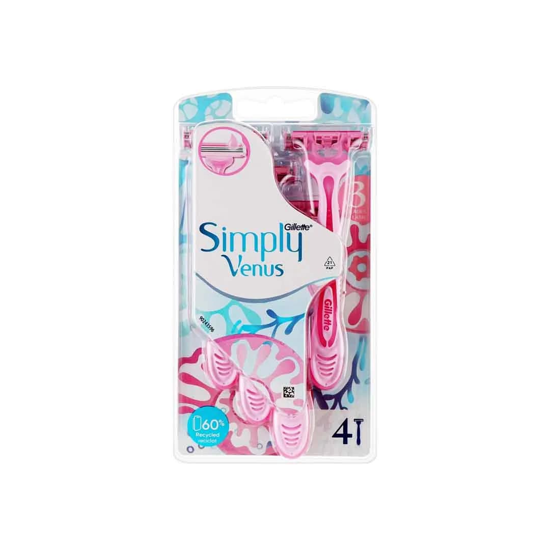 Gillette Simply Venus 3 Simply Smooth (4 szt.)