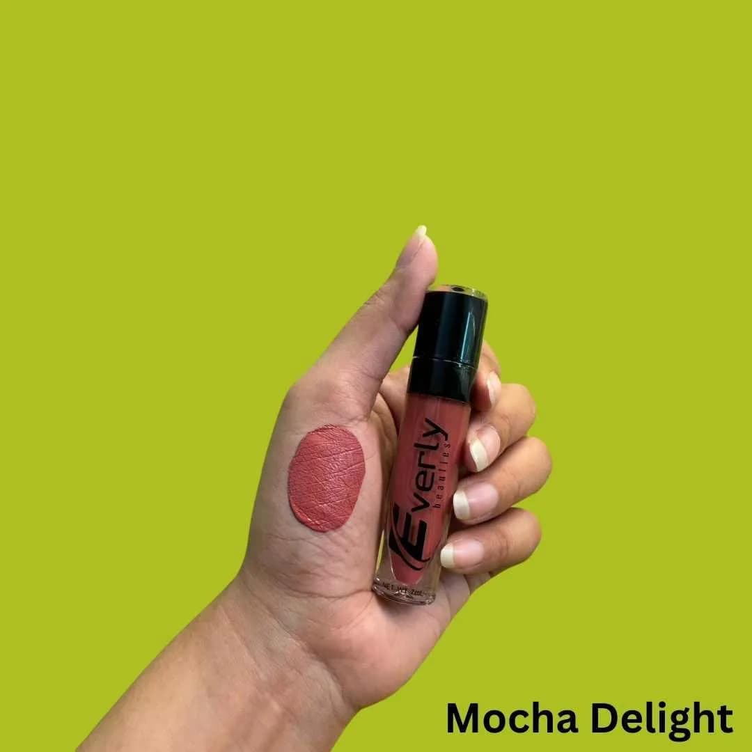 Everly Beauties Matte Liquid Lipstick - Mocha Delight