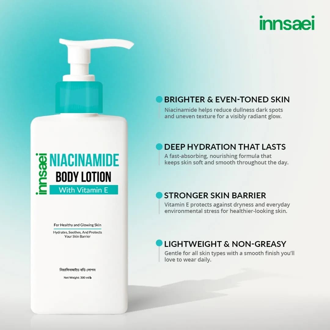 Innsaei Niacinamide Body Lotion with Vitamin E 300ML