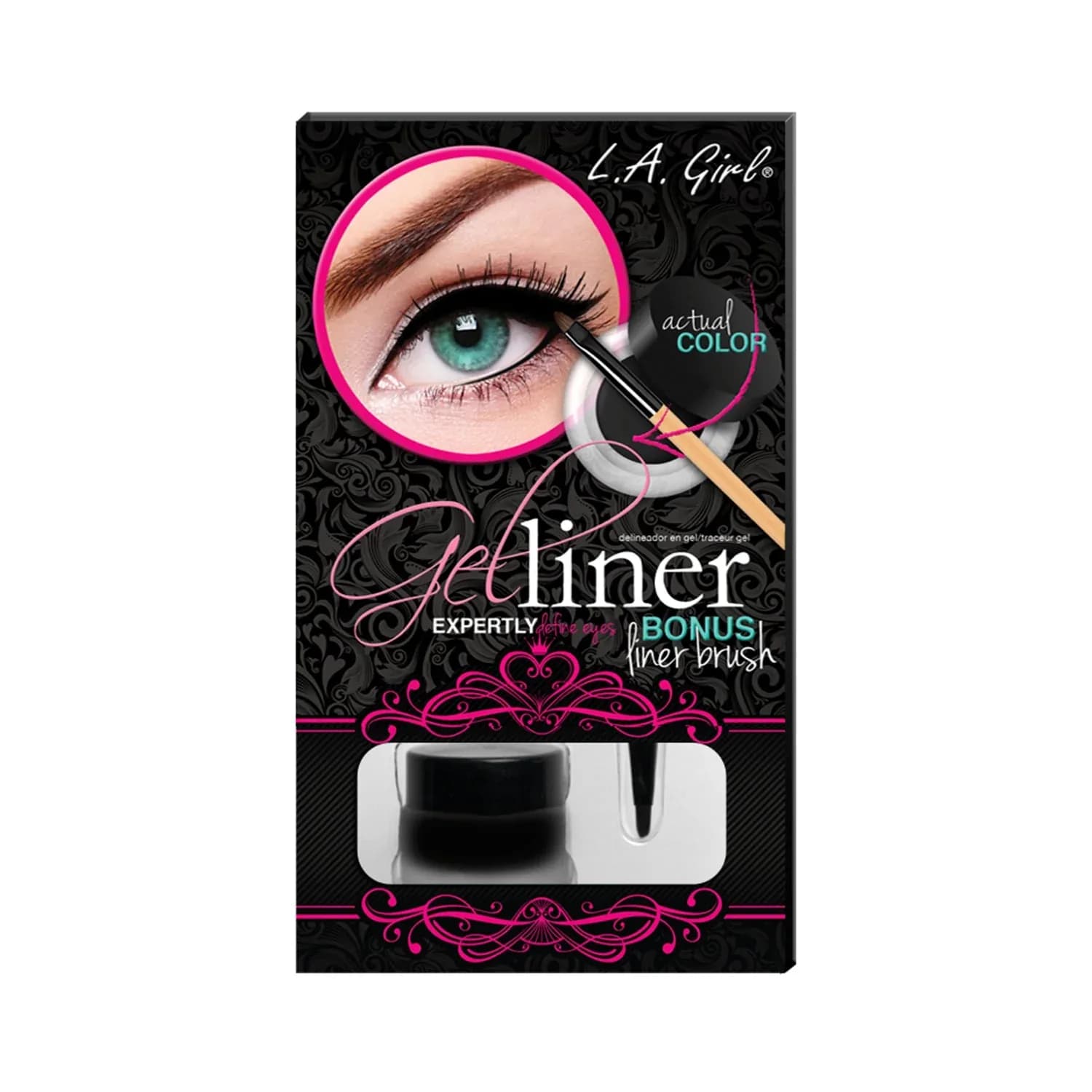 L.A. Girl Gel Liner Kit - Dark Brown