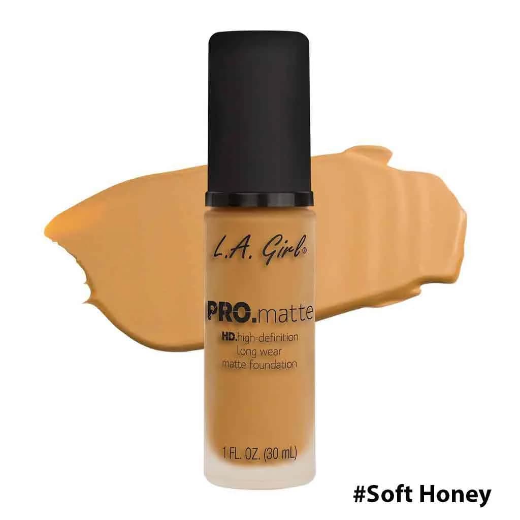 L.A. Girl PRO Matte Foundation - Soft Honey (30ML)