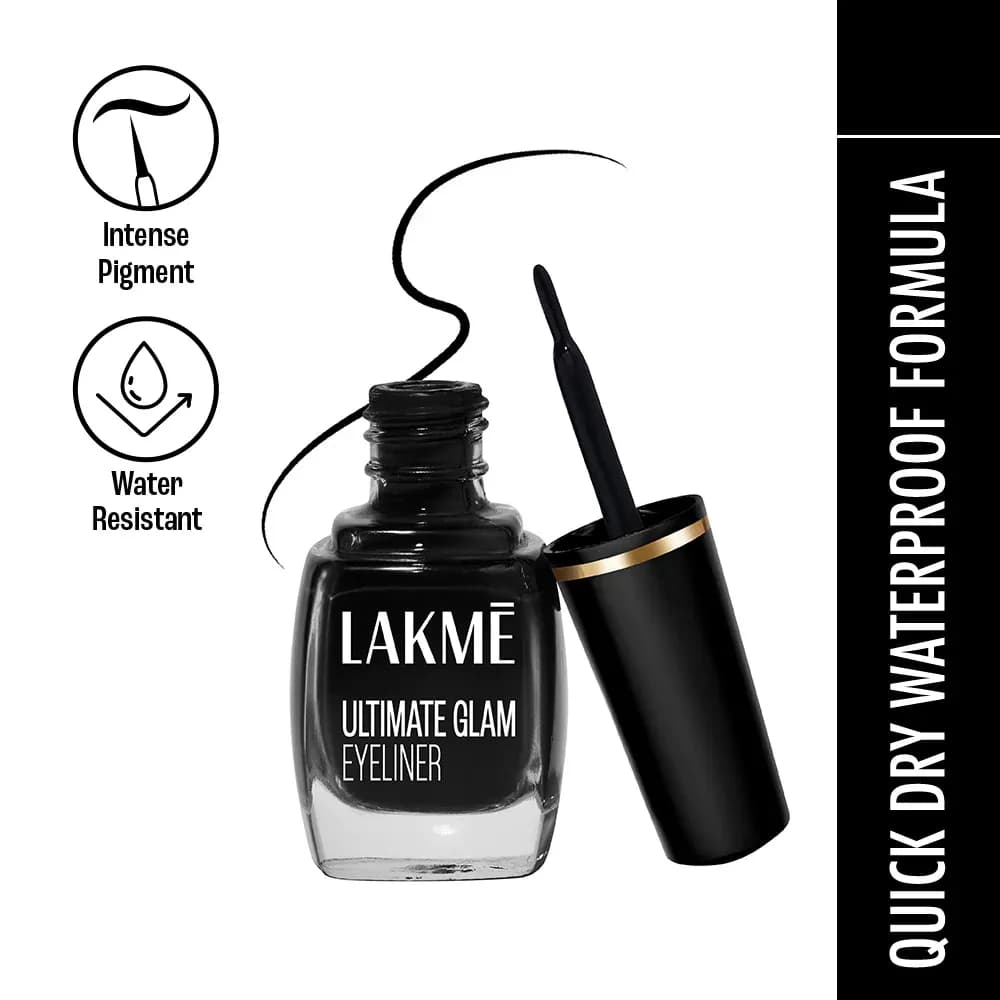 Lakmé Ultimate Glam Eye Liner 9ml - Black