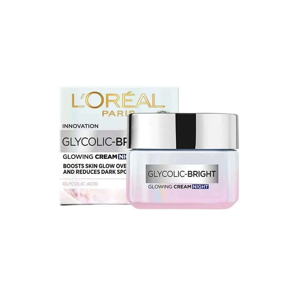 Loreal Paris Glycolic Bright Glowing PFLEGE Night Cream 50ml