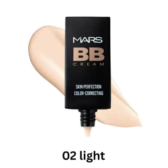 Mars BB Cream Lightweight Foundation Blendable BB Cream -02 Light (30ml)