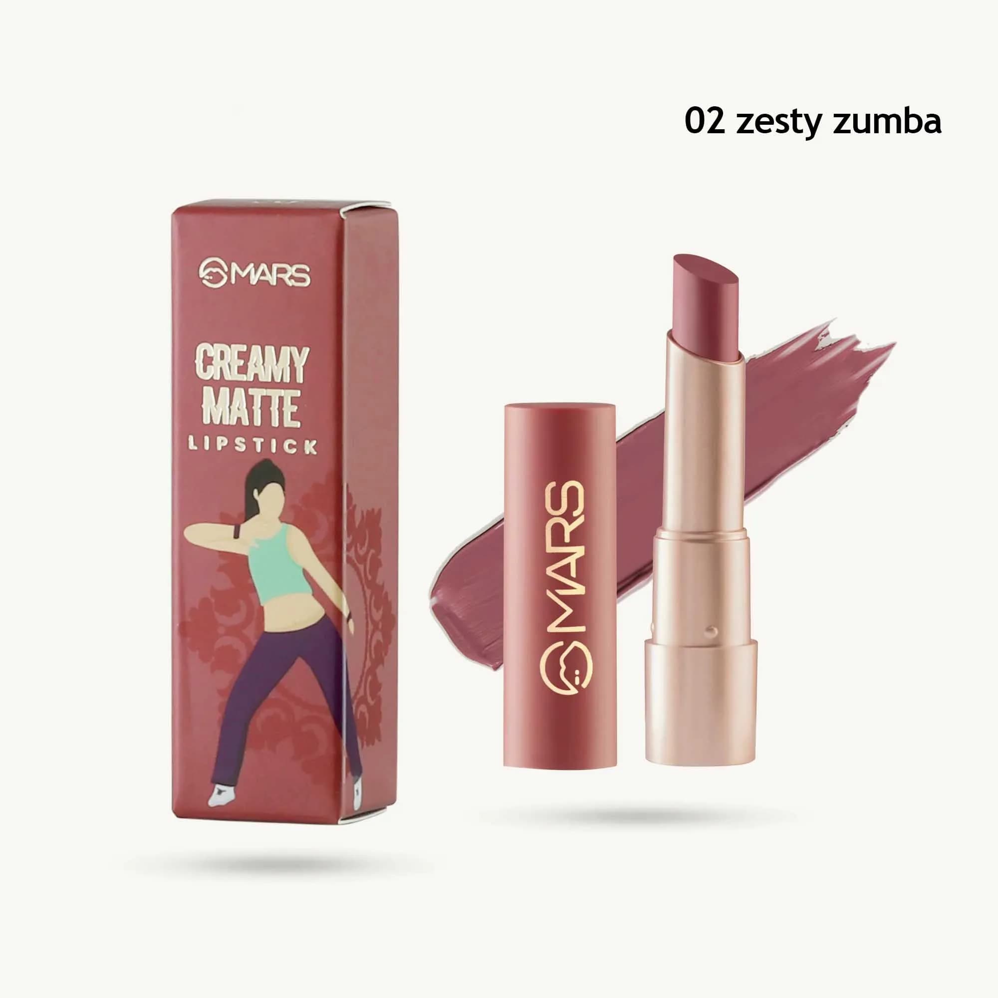 Mars Creamy Matte Lipstick (02 zesty zumba)