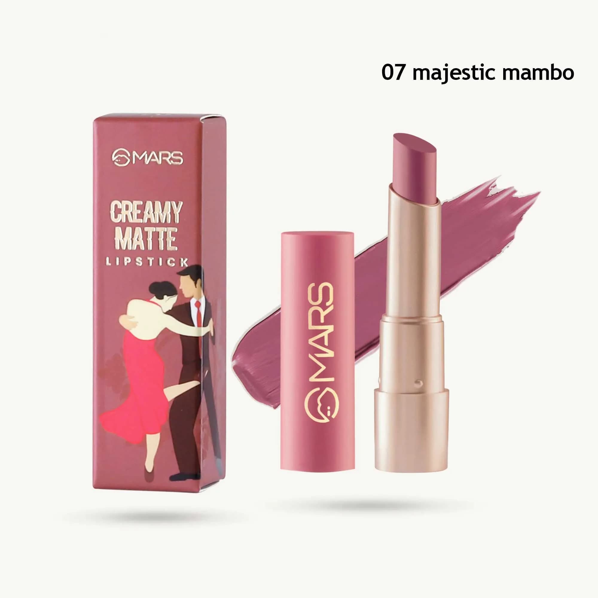 Mars Creamy Matte Lipstick (07 majestic mambo)